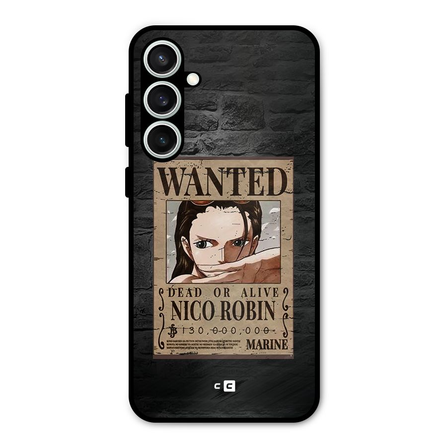 Nico Robin Wanted Metal Back Case for Galaxy S23 FE