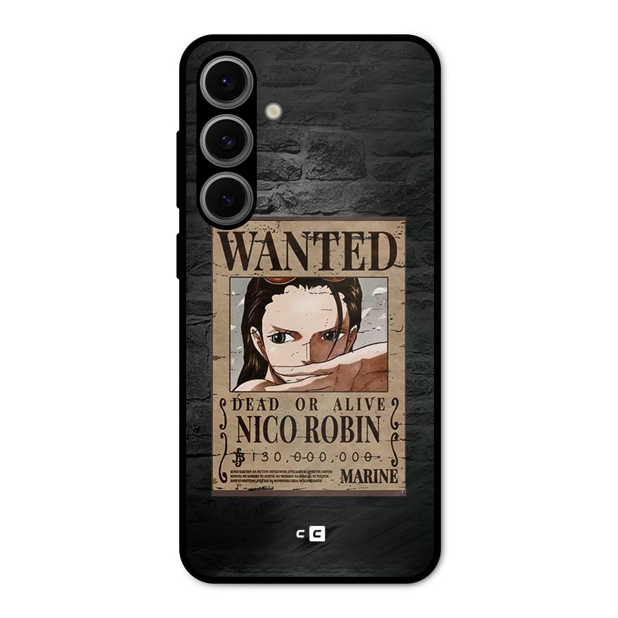 Nico Robin Wanted Metal Back Case for Galaxy S24 FE