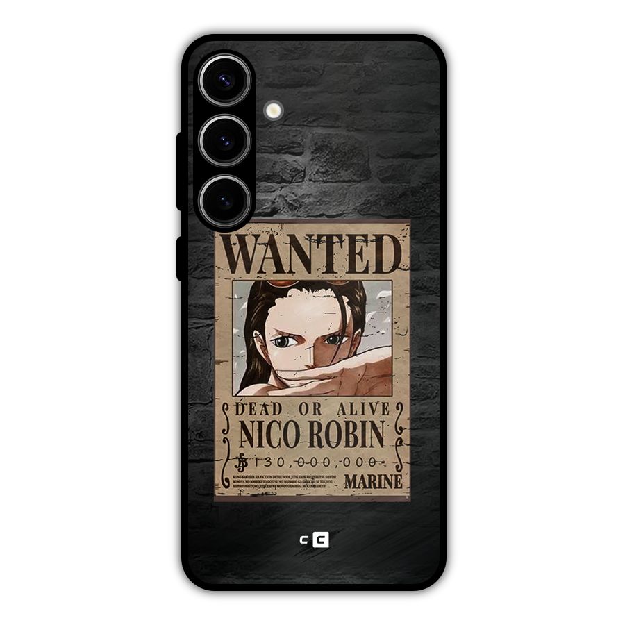 Nico Robin Wanted Metal Back Case for Galaxy S24 Plus