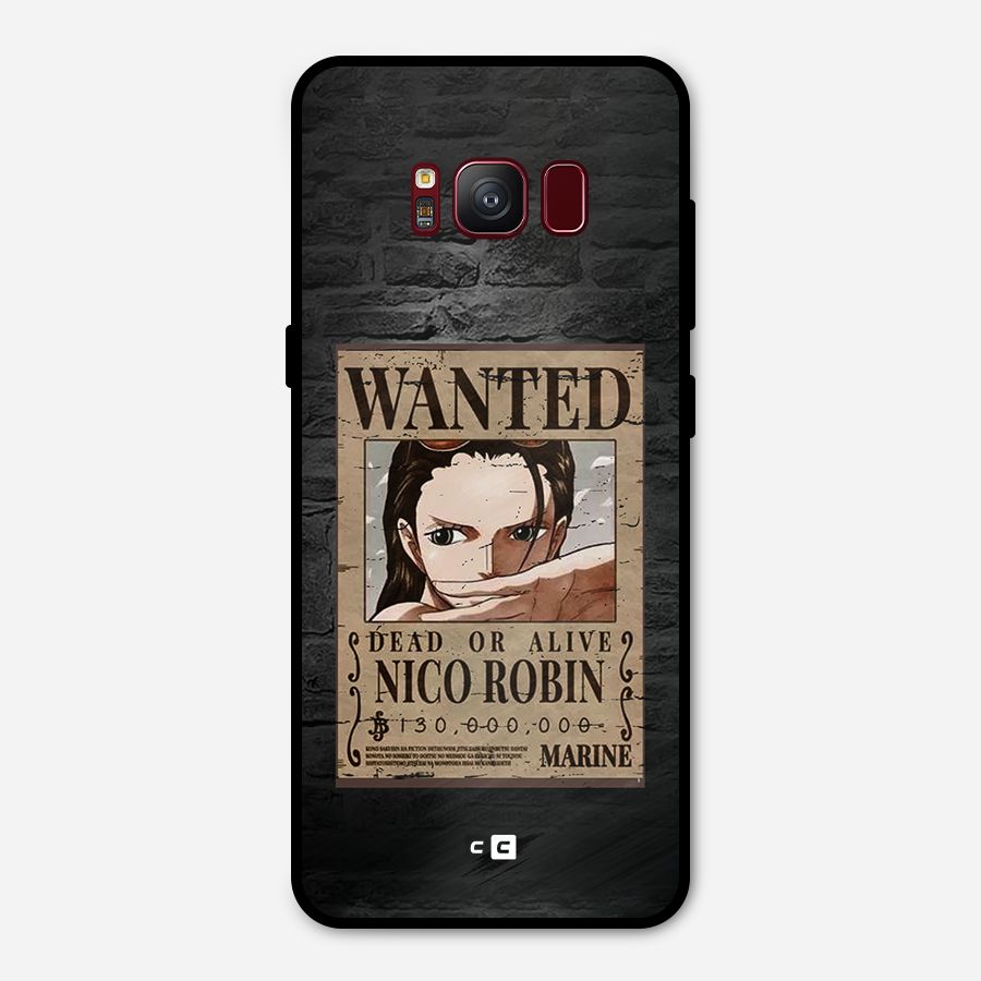 Nico Robin Wanted Metal Back Case for Galaxy S8