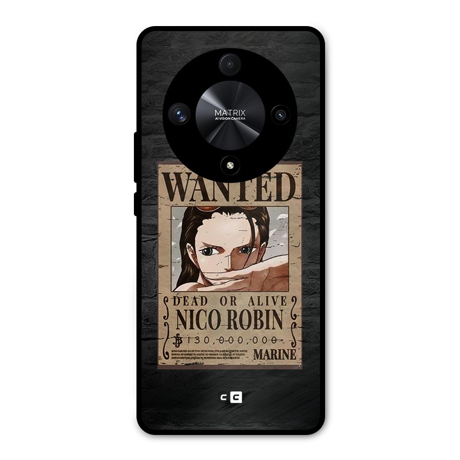 Nico Robin Wanted Metal Back Case for Honor X9b
