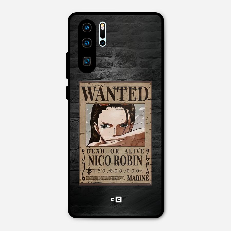 Nico Robin Wanted Metal Back Case for Huawei P30 Pro
