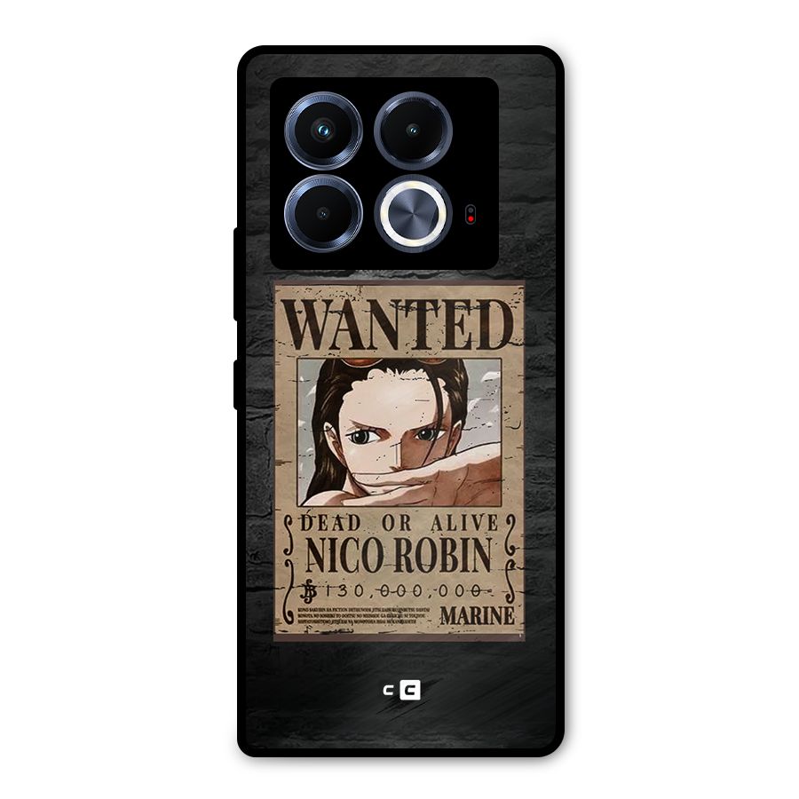 Nico Robin Wanted Metal Back Case for Infinix Note 40 5G