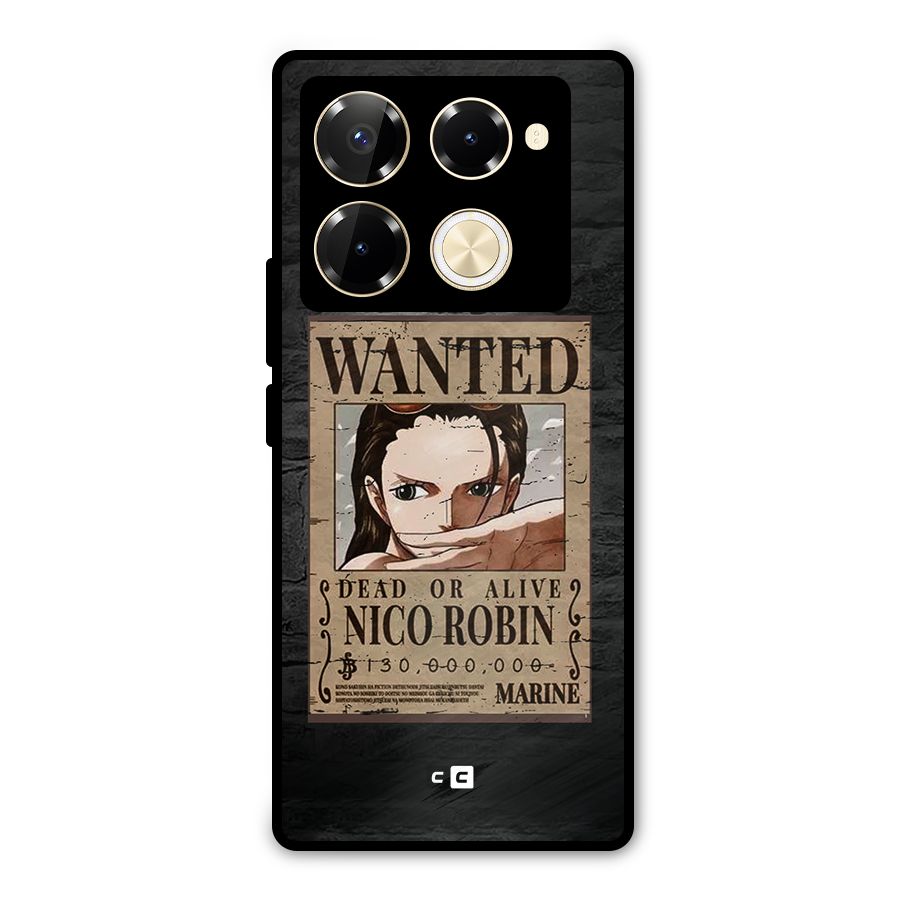 Nico Robin Wanted Metal Back Case for Infinix Note 40 Pro Plus