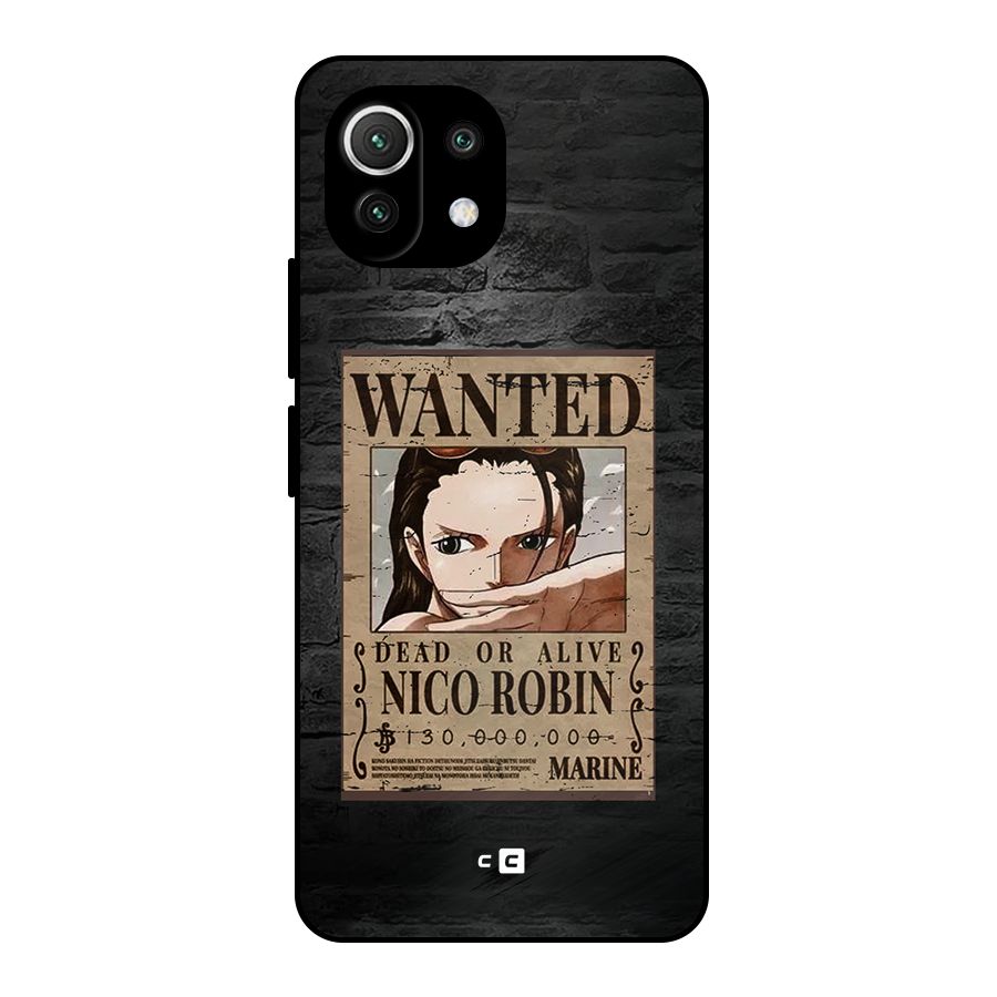 Nico Robin Wanted Metal Back Case for Mi 11 Lite NE 5G