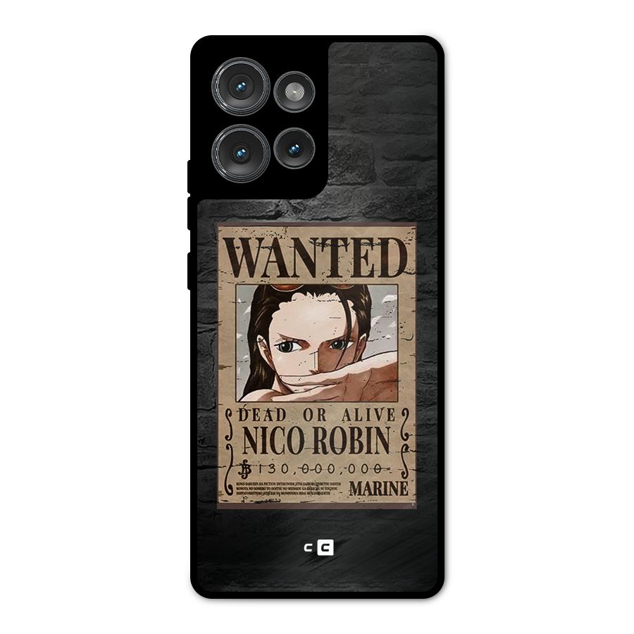 Nico Robin Wanted Metal Back Case for Motorola Edge 50