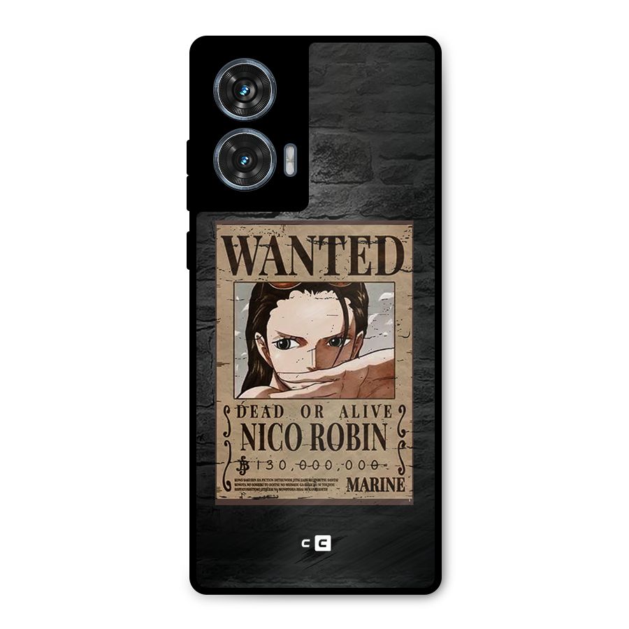 Nico Robin Wanted Metal Back Case for Motorola G96