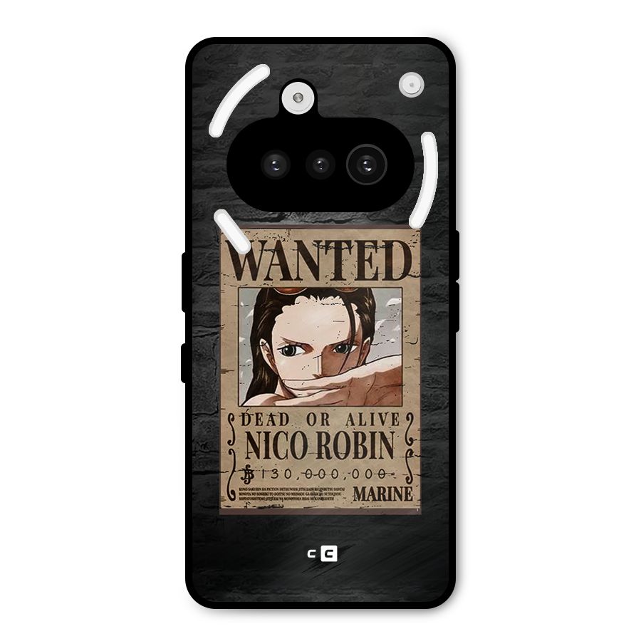 Nico Robin Wanted Metal Back Case for Nothing Phone 3a