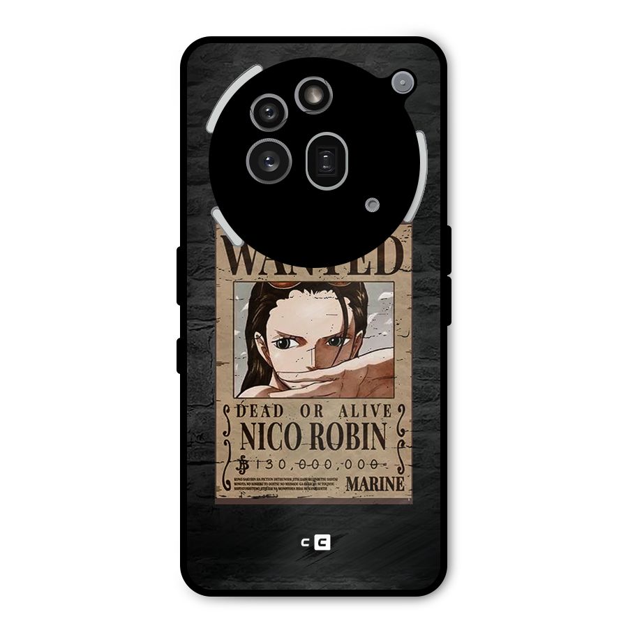 Nico Robin Wanted Metal Back Case for Nothing Phone 3a Pro