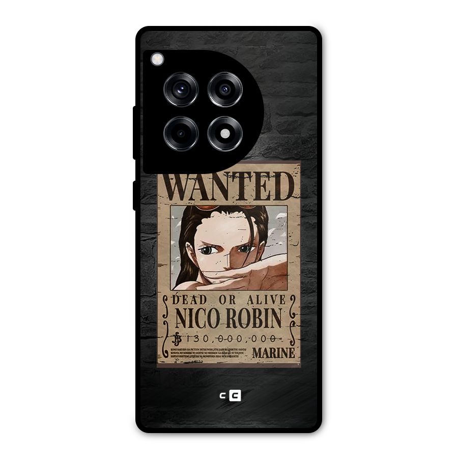 Nico Robin Wanted Metal Back Case for OnePlus 12R