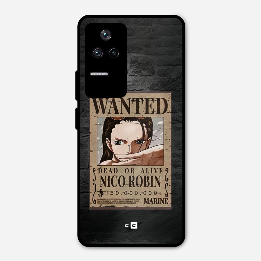 Nico Robin Wanted Metal Back Case for Poco F4 5G