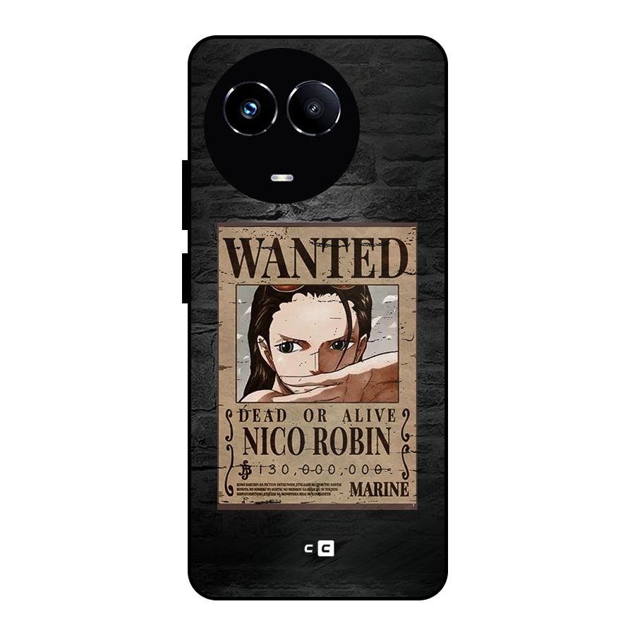 Nico Robin Wanted Metal Back Case for Realme 11X