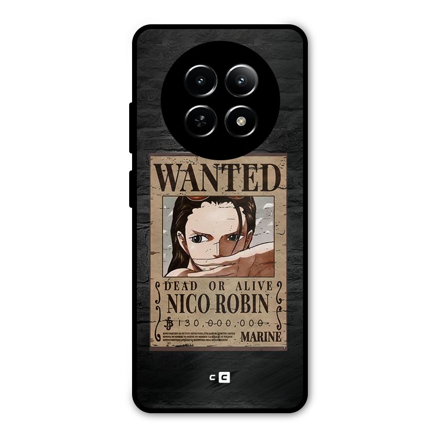 Nico Robin Wanted Metal Back Case for Realme 12x 5G