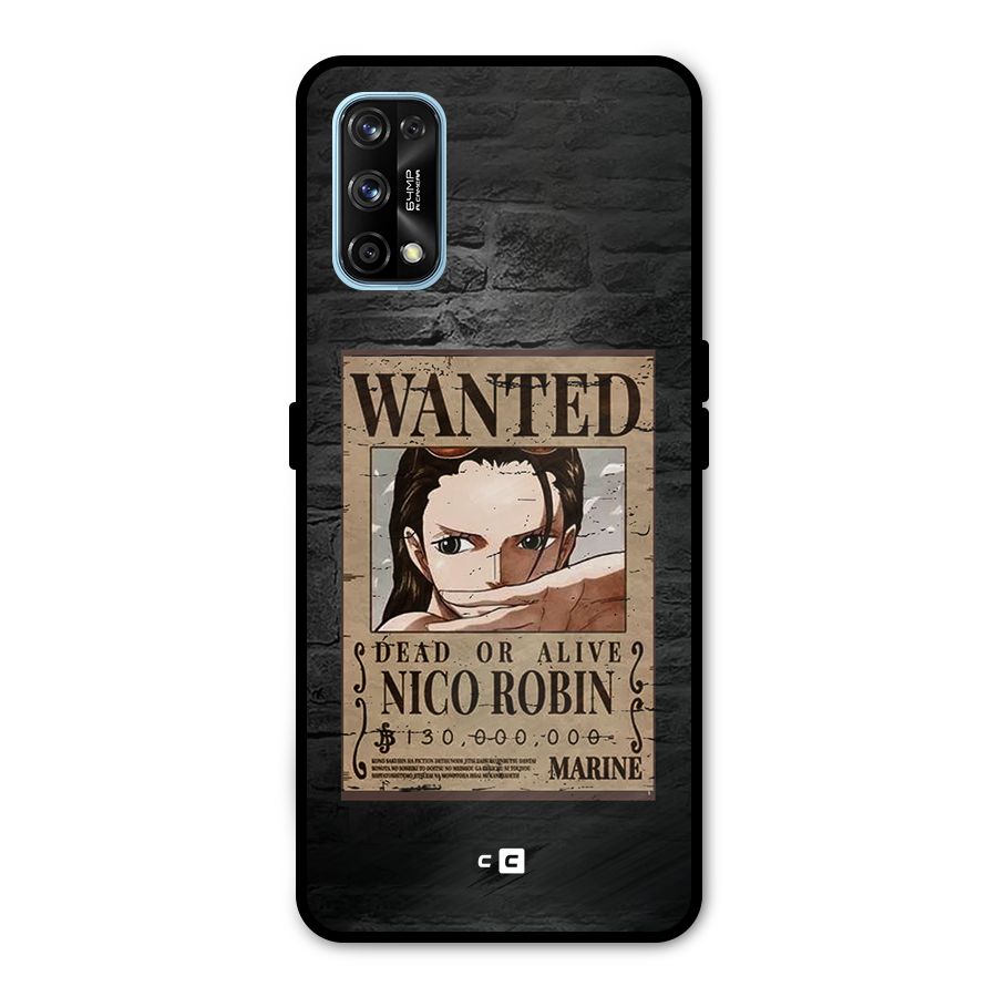 Nico Robin Wanted Metal Back Case for Realme 7 Pro