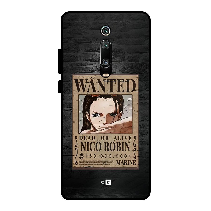 Nico Robin Wanted Metal Back Case for Redmi K20