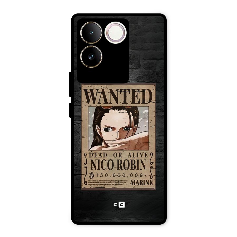 Nico Robin Wanted Metal Back Case for Vivo T2 Pro