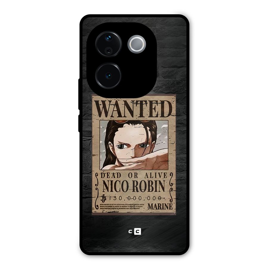 Nico Robin Wanted Metal Back Case for Vivo T3 Pro