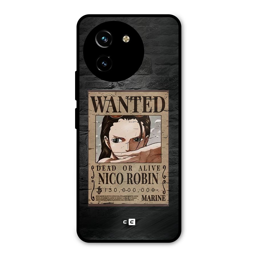 Nico Robin Wanted Metal Back Case for Vivo T3x