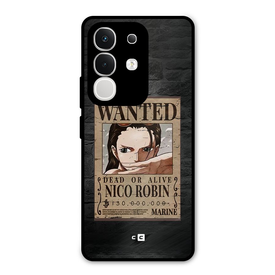 Nico Robin Wanted Metal Back Case for Vivo T4x
