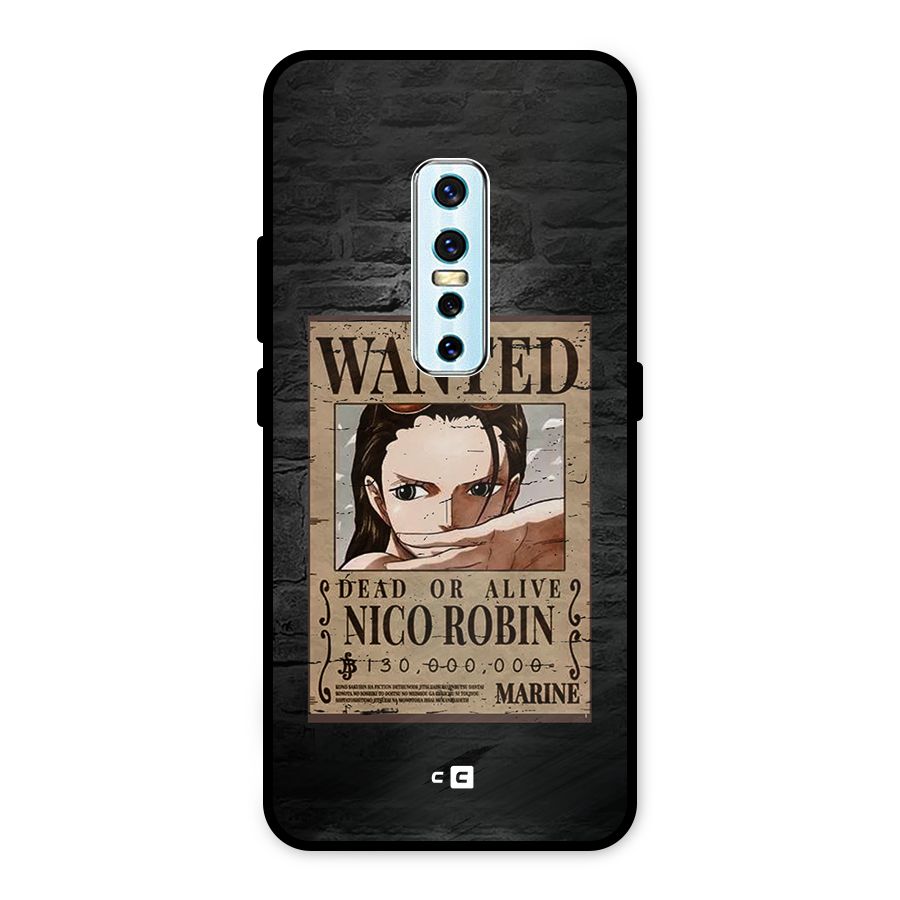 Nico Robin Wanted Metal Back Case for Vivo V17 Pro