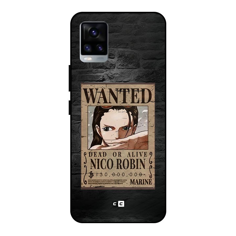 Nico Robin Wanted Metal Back Case for Vivo V20 2021