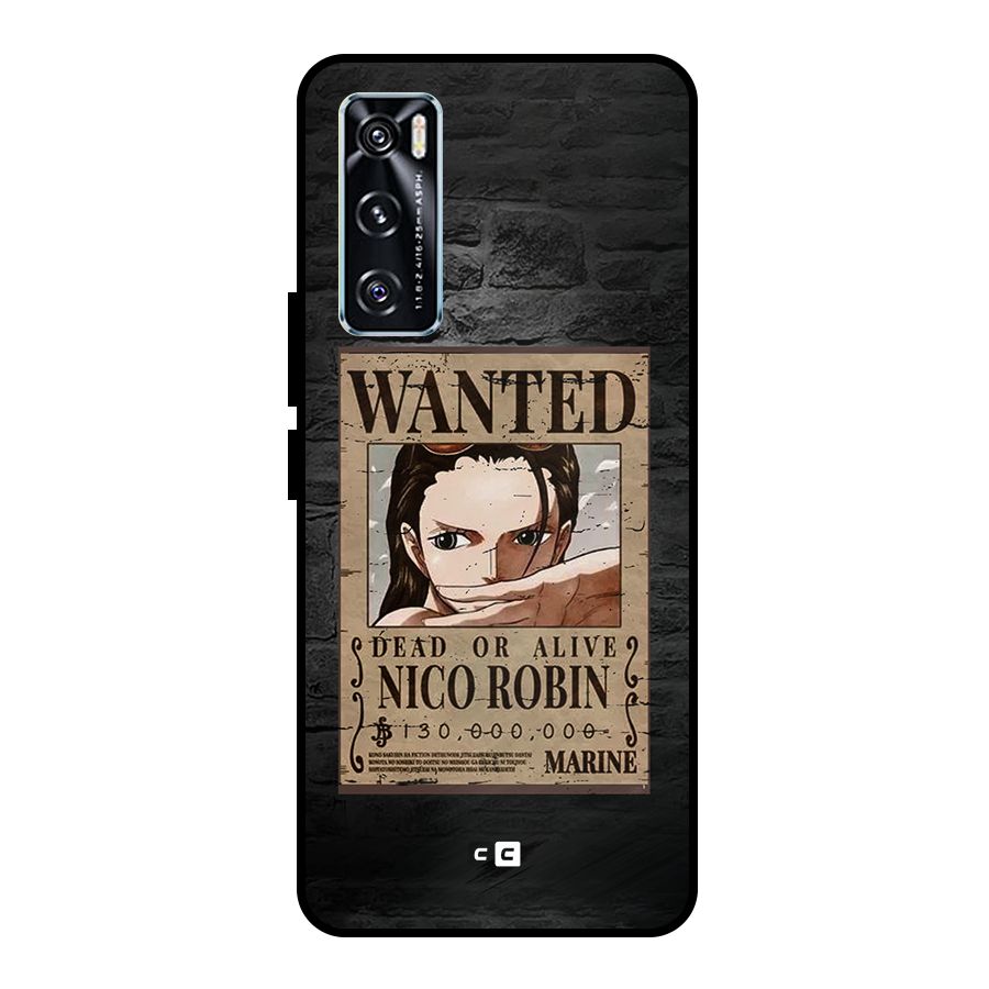 Nico Robin Wanted Metal Back Case for Vivo V20 SE
