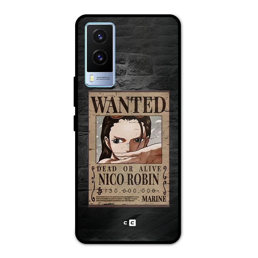 Nico Robin Wanted Metal Back Case for Vivo V21e 5G