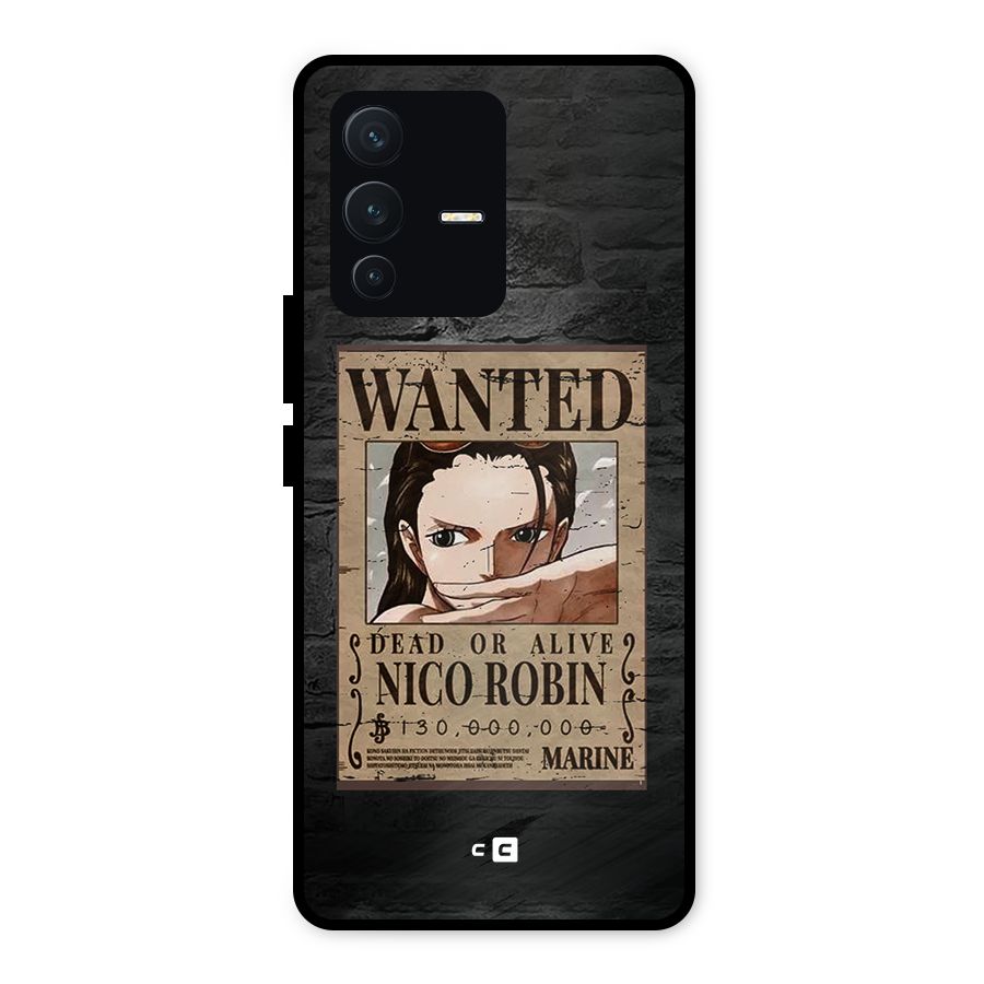 Nico Robin Wanted Metal Back Case for Vivo V23 5G