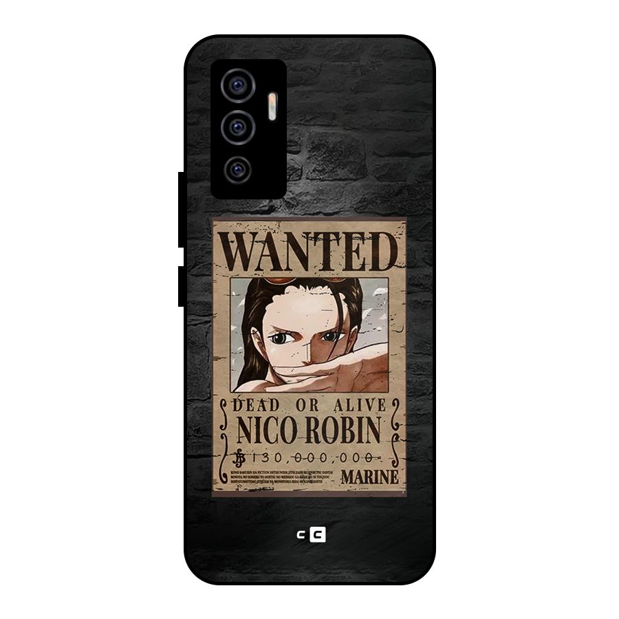 Nico Robin Wanted Metal Back Case for Vivo V23e