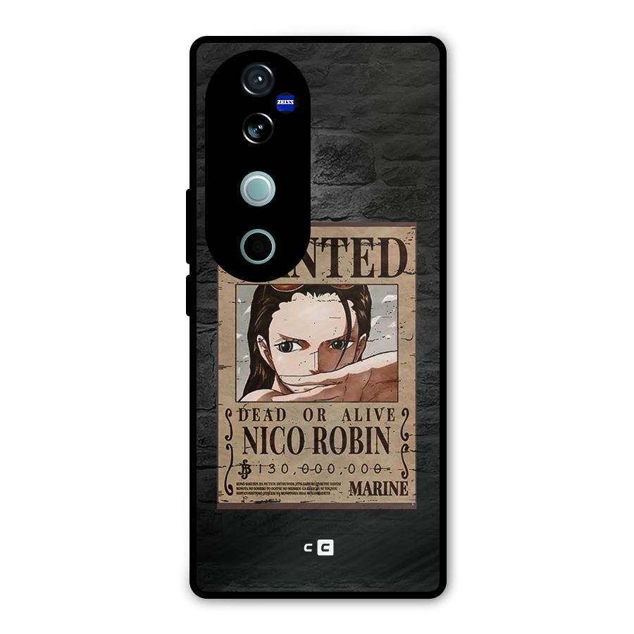 Nico Robin Wanted Metal Back Case for Vivo V40