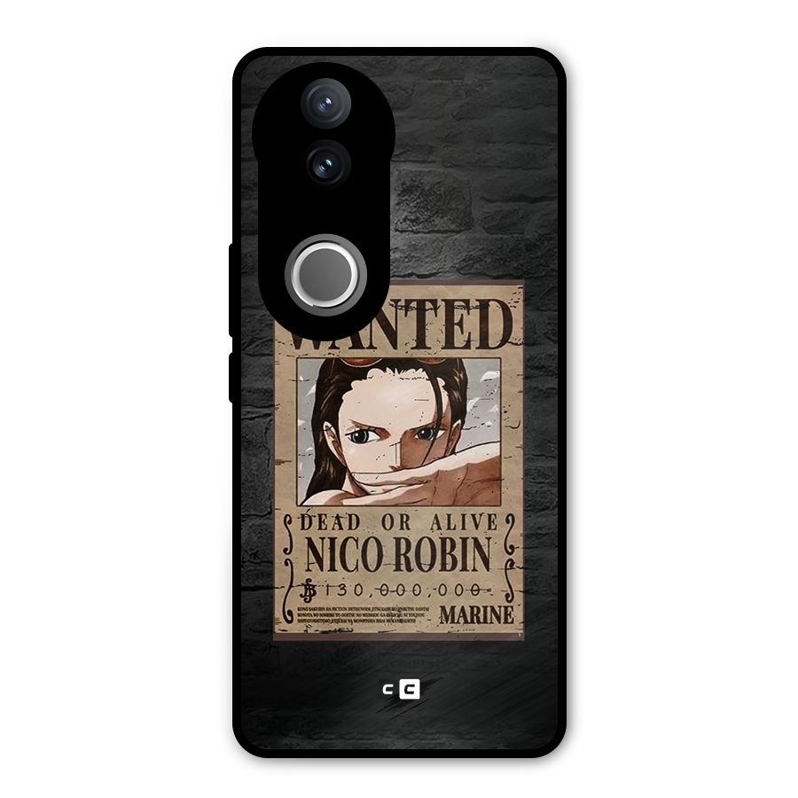 Nico Robin Wanted Metal Back Case for Vivo V50
