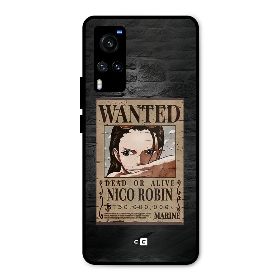 Nico Robin Wanted Metal Back Case for Vivo X60