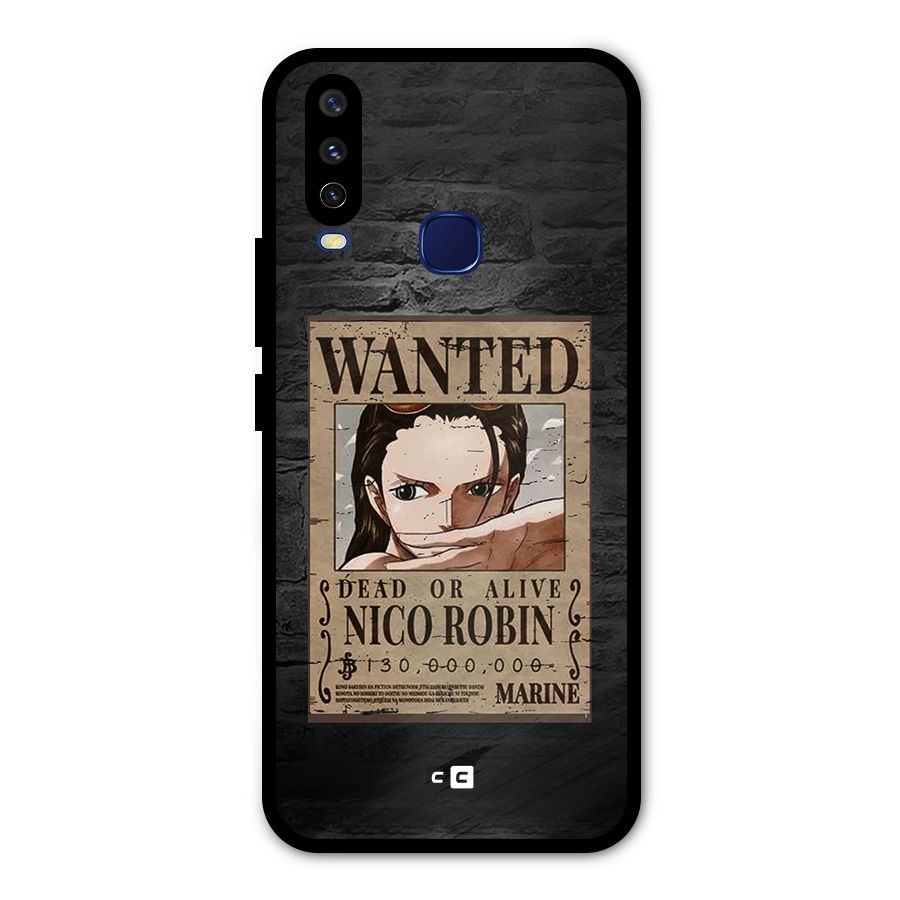 Nico Robin Wanted Metal Back Case for Vivo Y15