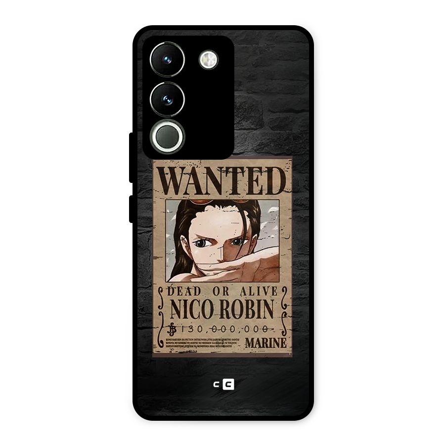 Nico Robin Wanted Metal Back Case for Vivo Y200