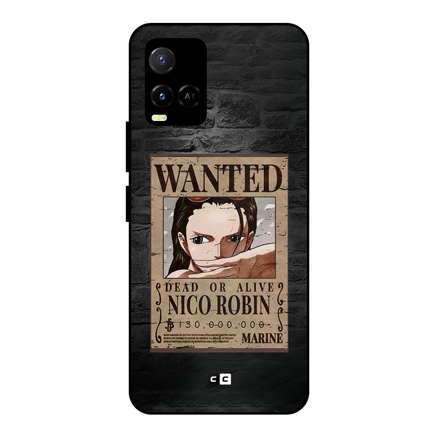 Nico Robin Wanted Metal Back Case for Vivo Y21