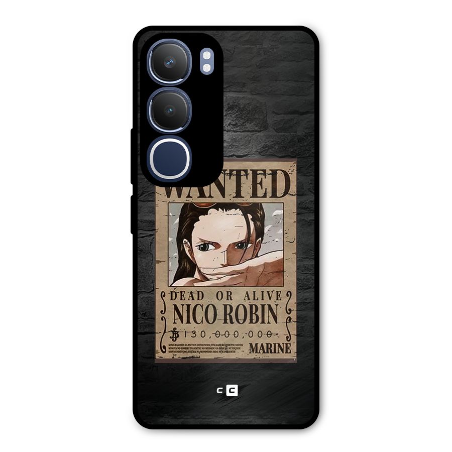 Nico Robin Wanted Metal Back Case for Vivo Y29