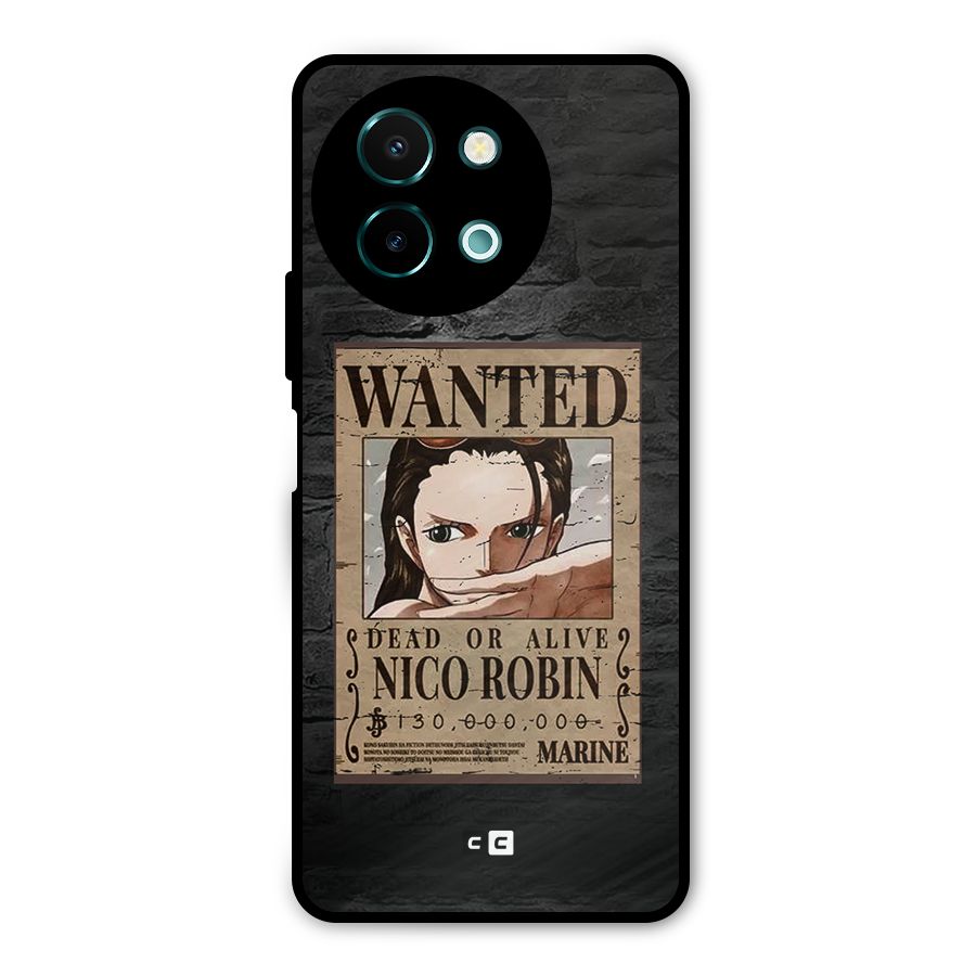 Nico Robin Wanted Metal Back Case for Vivo Y58