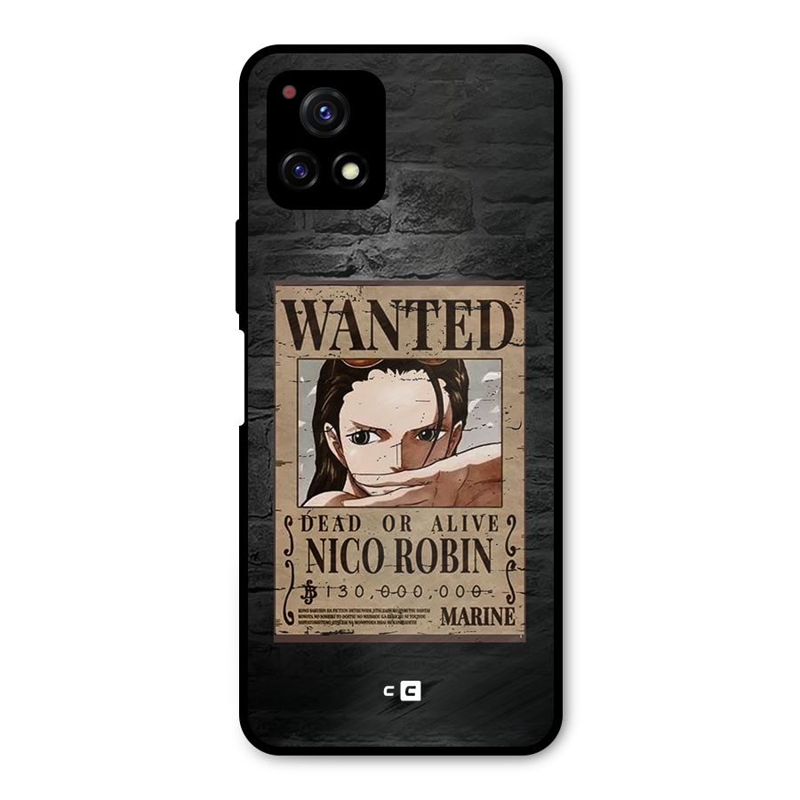 Nico Robin Wanted Metal Back Case for Vivo Y72 5G
