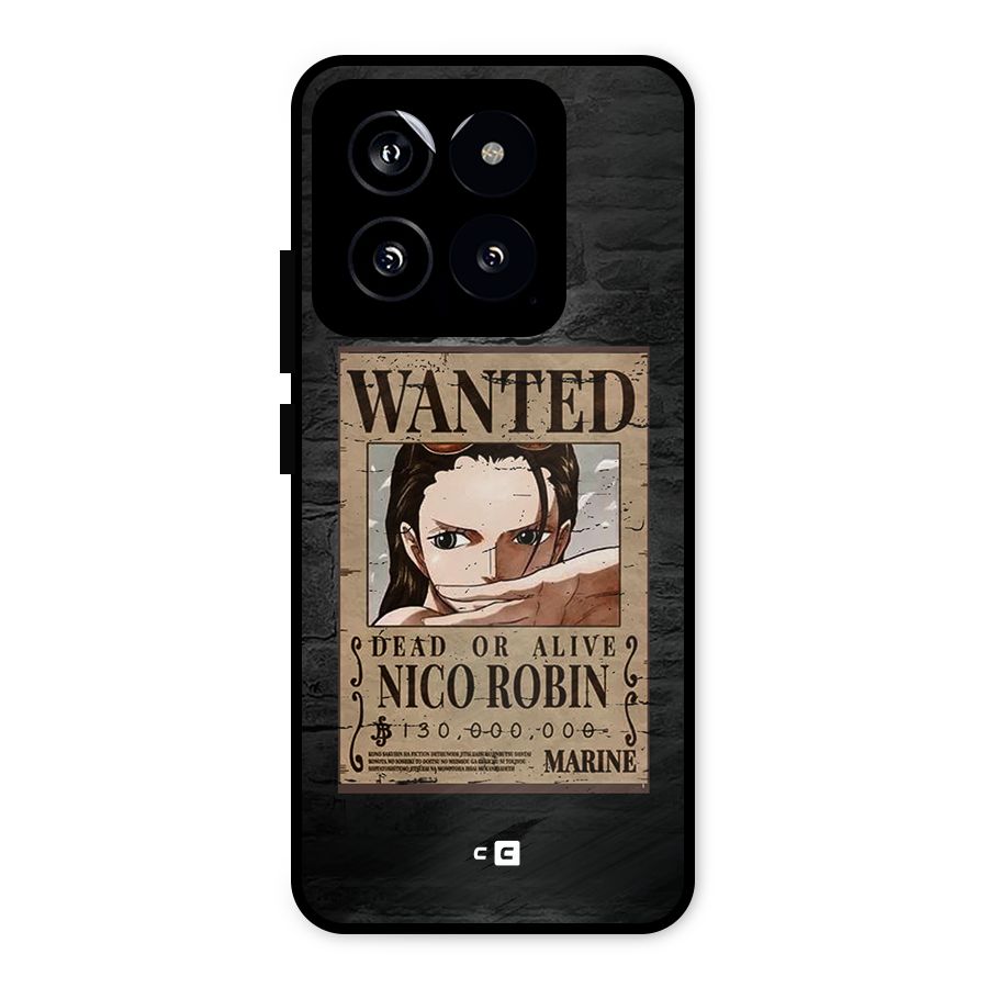 Nico Robin Wanted Metal Back Case for Xiaomi 14