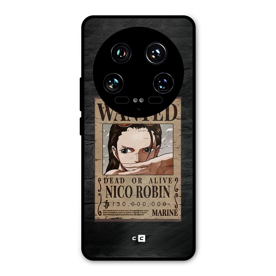 Nico Robin Wanted Metal Back Case for Xiaomi 14 Ultra