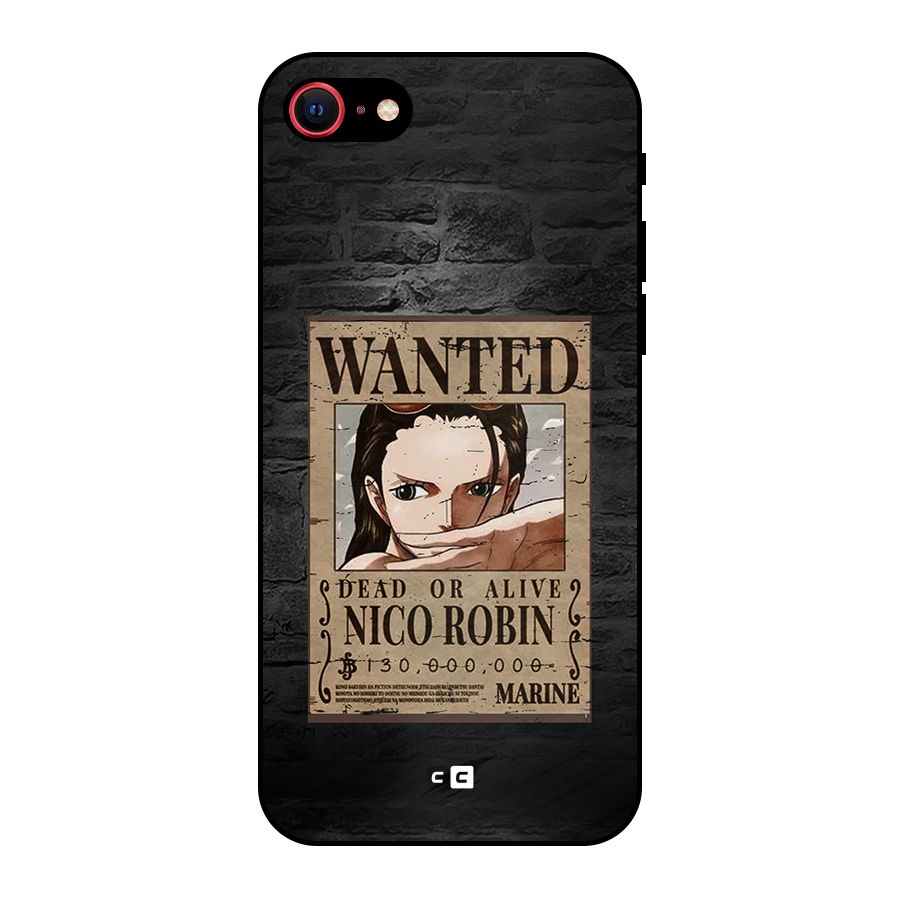 Nico Robin Wanted Metal Back Case for iPhone 7