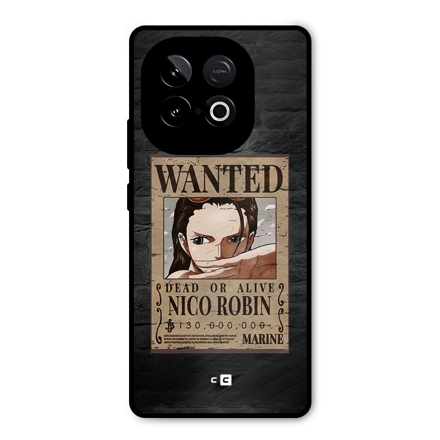 Nico Robin Wanted Metal Back Case for iQOO Neo 10
