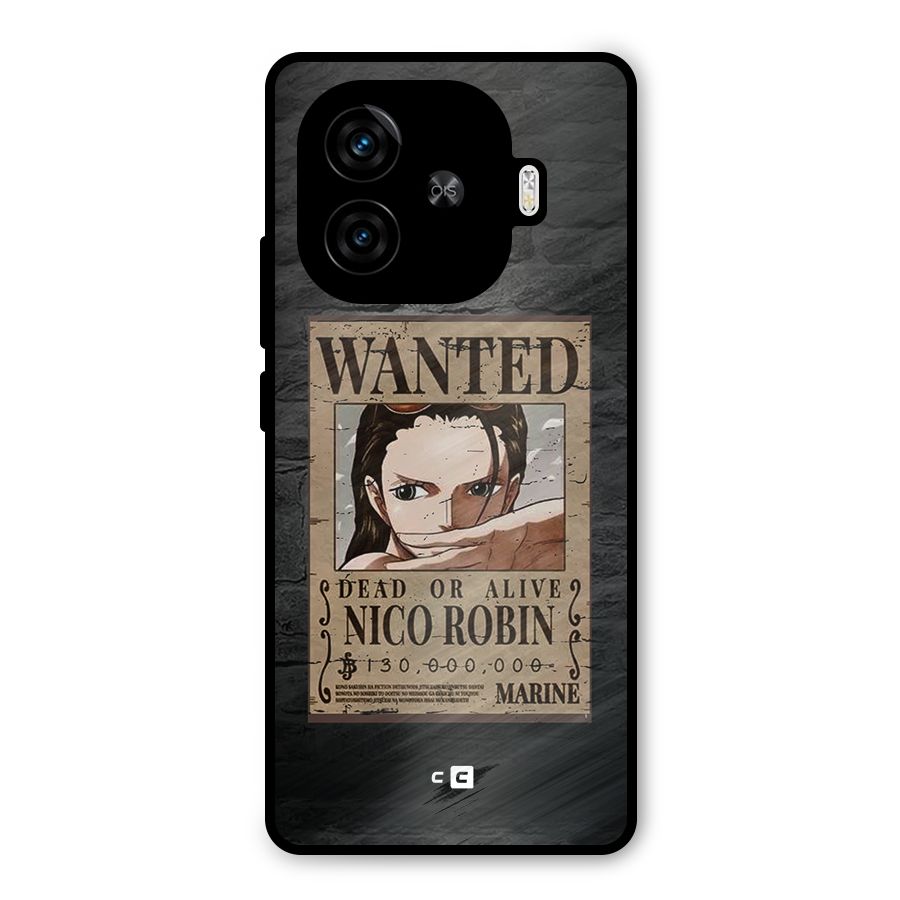 Nico Robin Wanted Metal Back Case for iQOO Neo 10R
