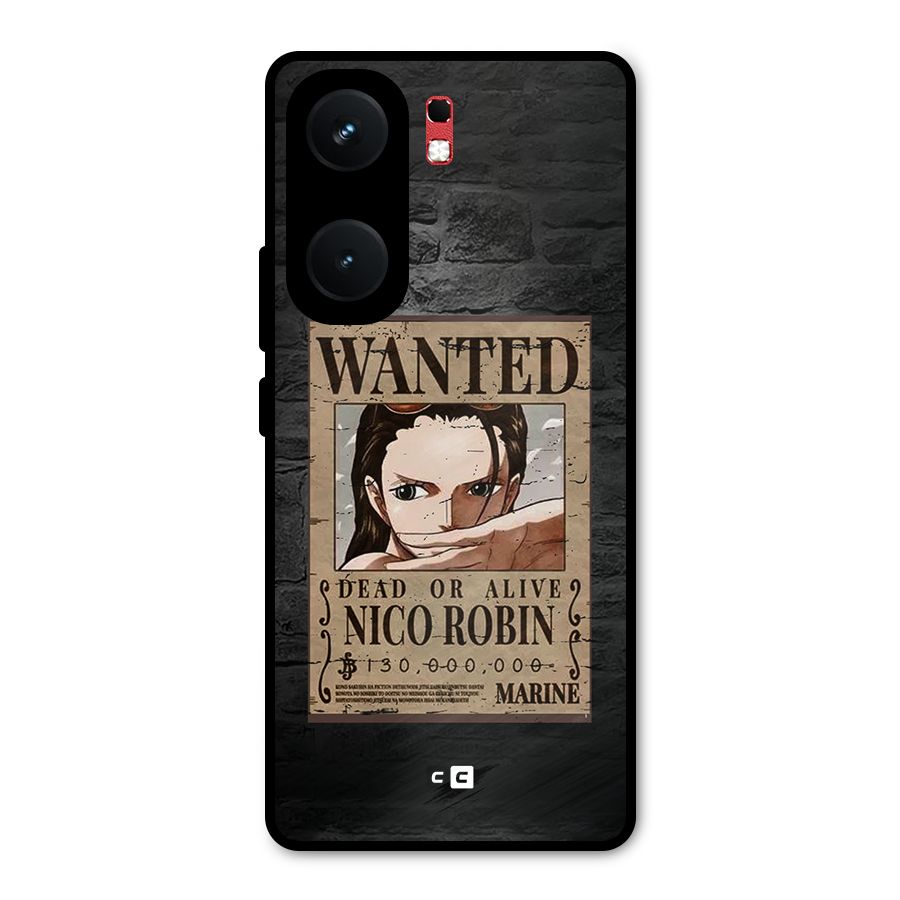 Nico Robin Wanted Metal Back Case for iQOO Neo 9 Pro