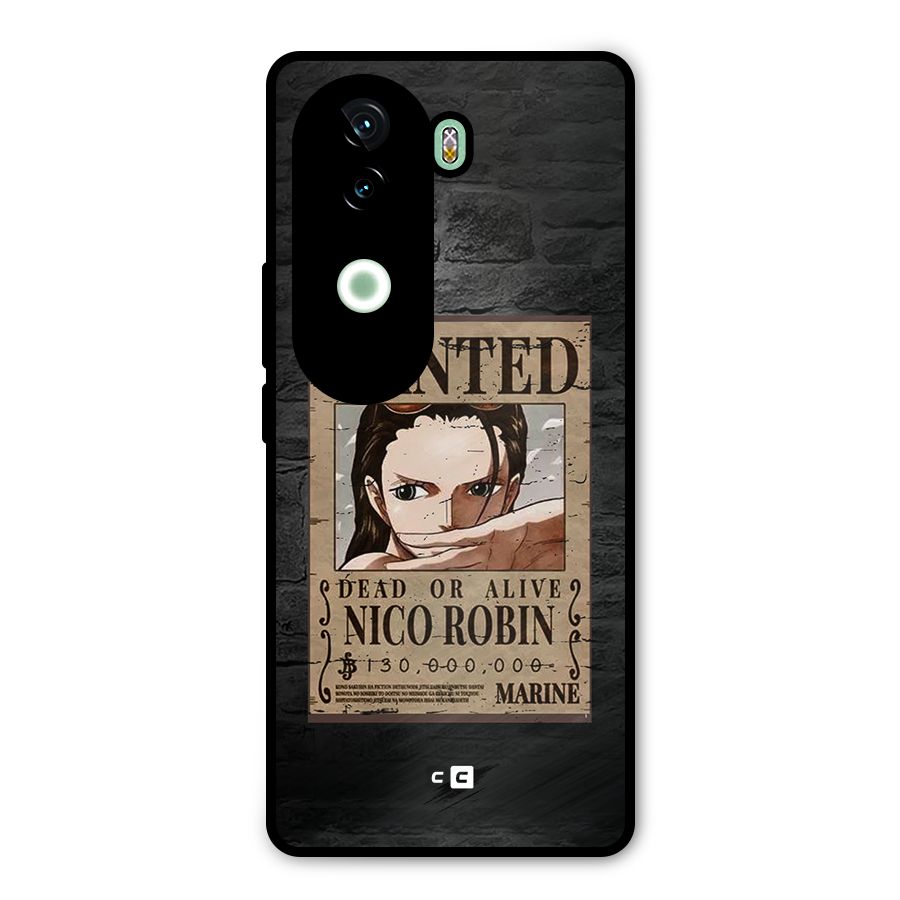 Nico Robin Wanted Metal Back Case for iQOO Z9s