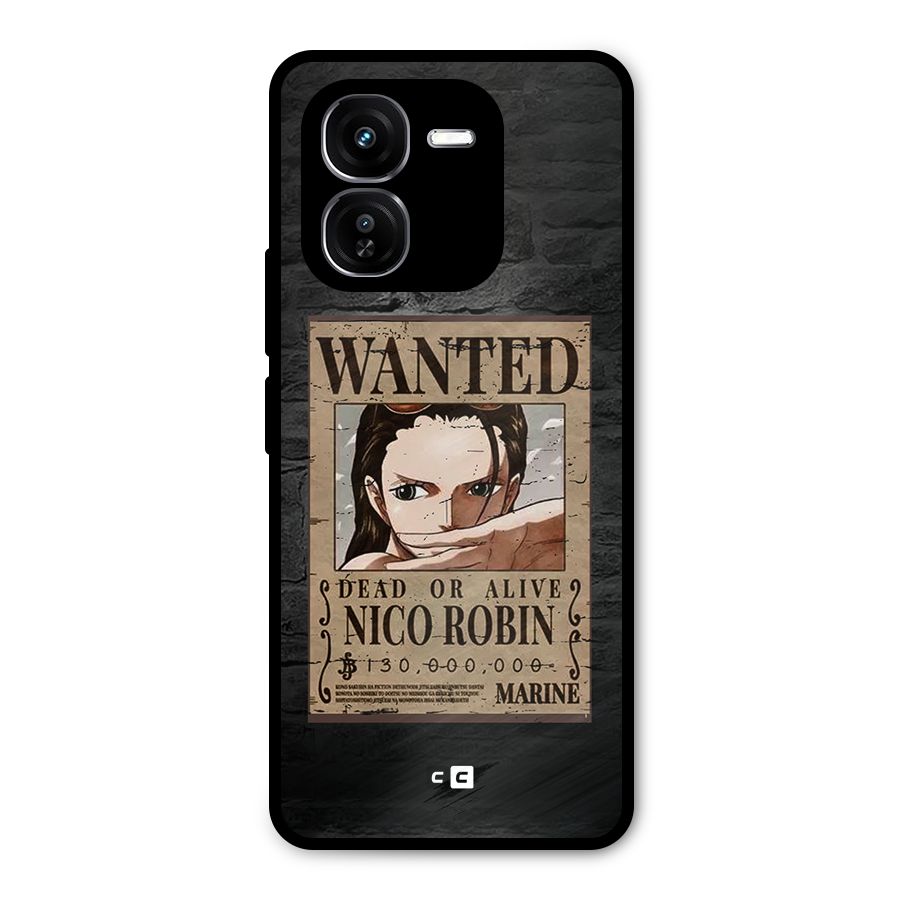 Nico Robin Wanted Metal Back Case for iQOO Z9x