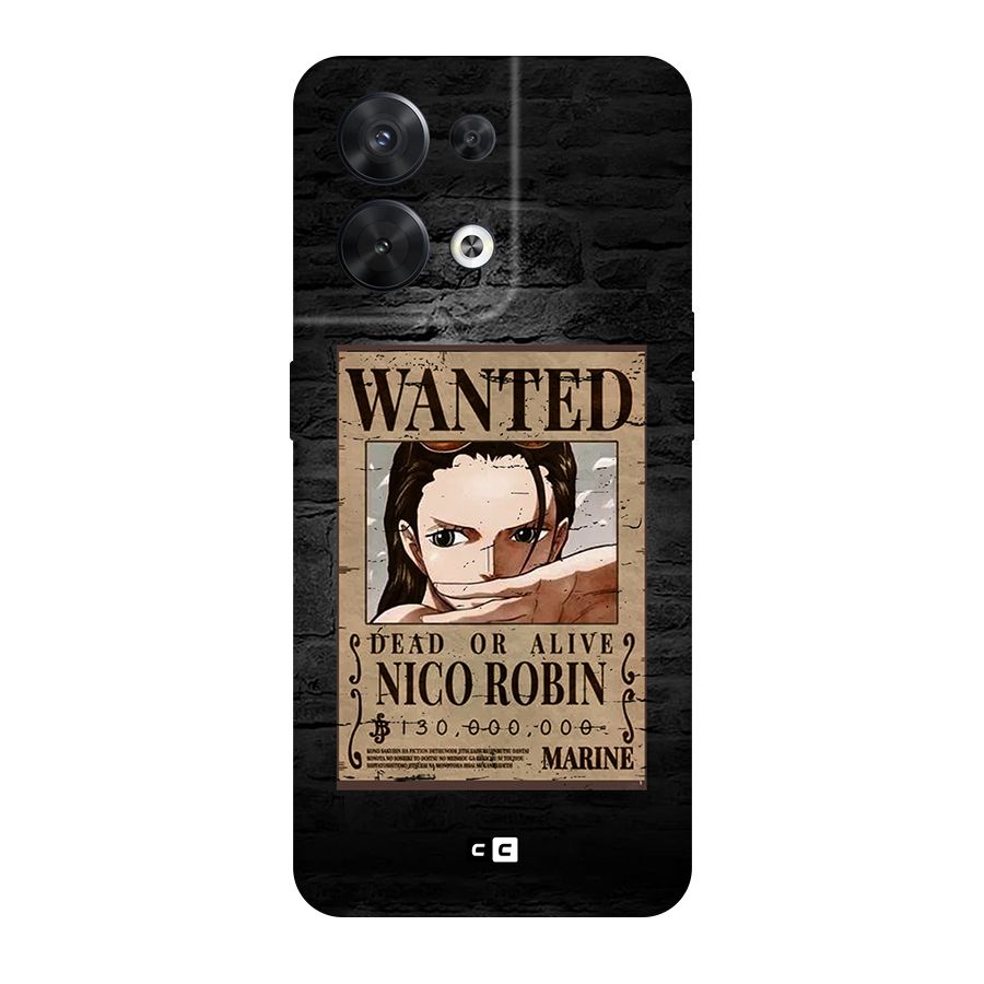 Nico Robin Wanted Original Polycarbonate Back Case for Oppo Reno8 5G