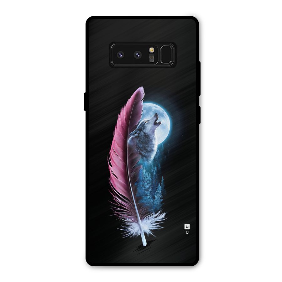 Night Howler Metal Back Case for Galaxy Note 8