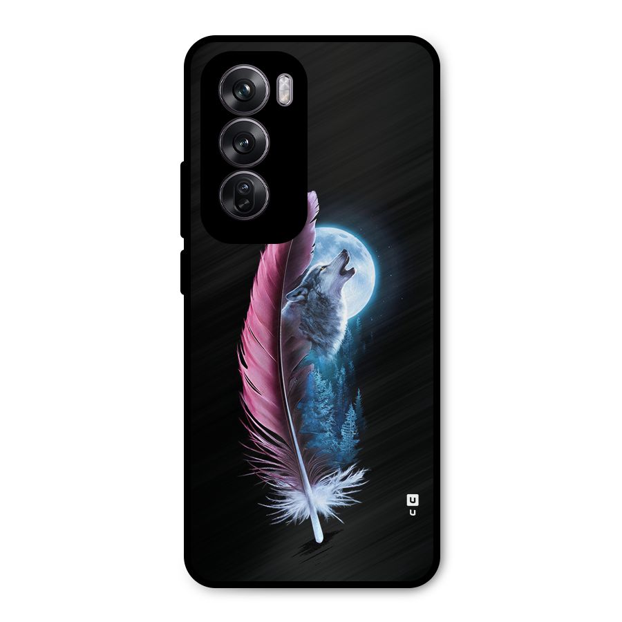 Night Howler Metal Back Case for Oppo Reno12 Pro