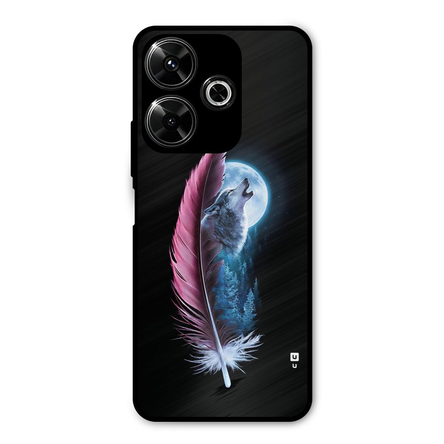Night Howler Metal Back Case for Redmi 13 5G